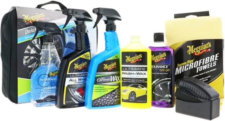 Meguiar’s Deluxe Car Care Kit V2 – Außenpflege-Set mit Tasche